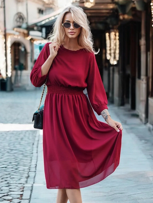 Klasyczna sukienka midi Lidia