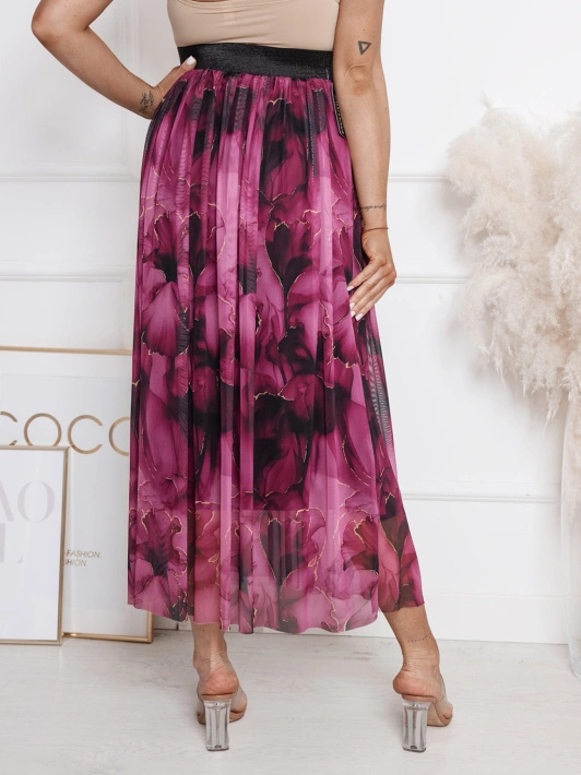 Długa spódnica z szerokim pasem Napoli