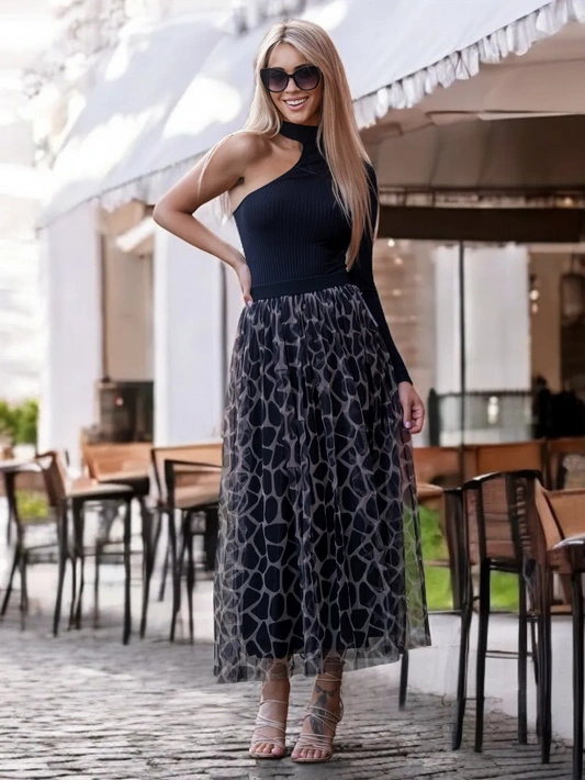 Wzorzysta długa spódnica Lorenzo