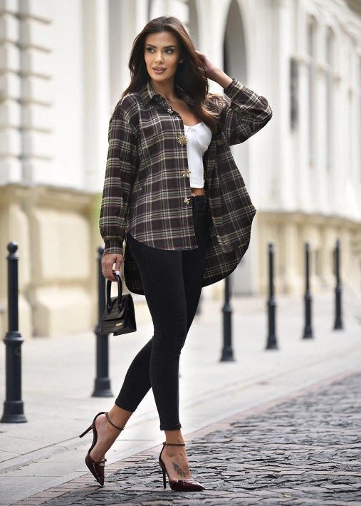 Koszula w kratę Zen