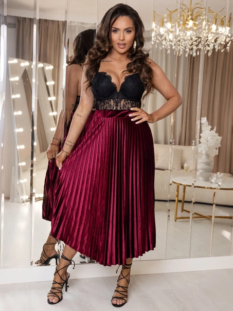 Plisowana midi spódnica Lara