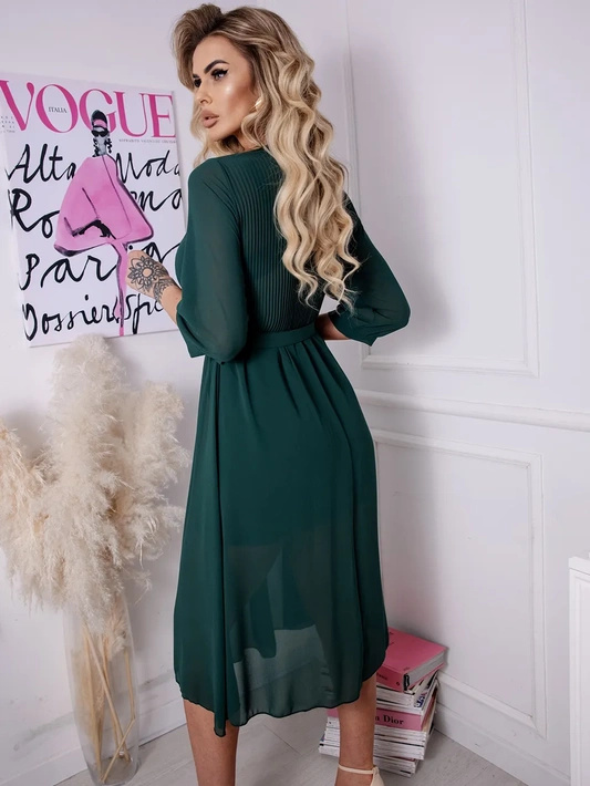 Sukienka midi z paskiem Silvia