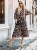 Wzorzysta sukienka midi Perugia