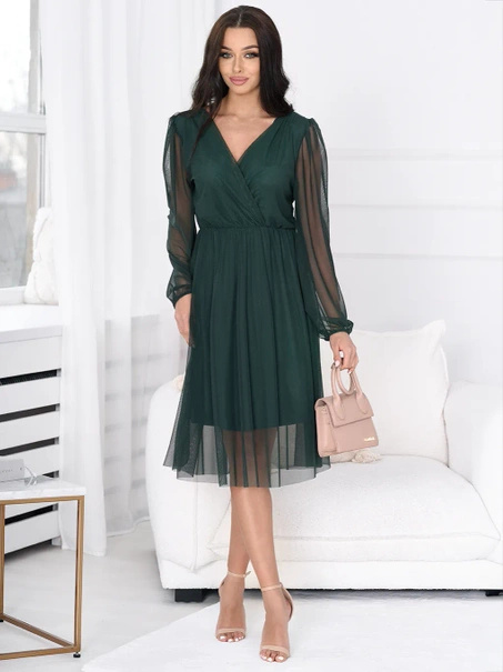 Tiulowa sukienka midi Claudia