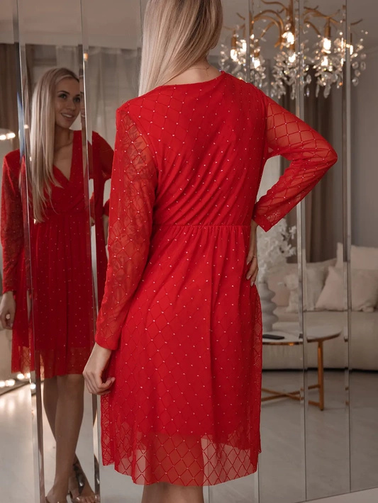 Połyskująca sukienka do kolan Aleberta