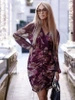 Tiulowa krótka sukienka Rosalia