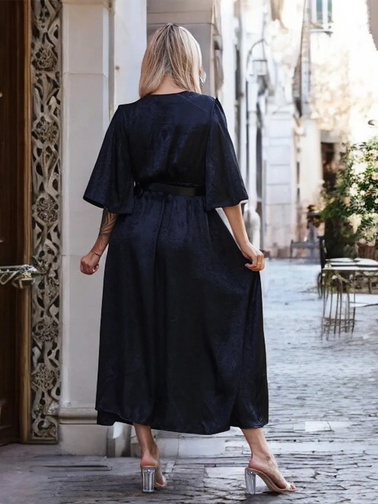 Długa połyskująca sukienka Angela