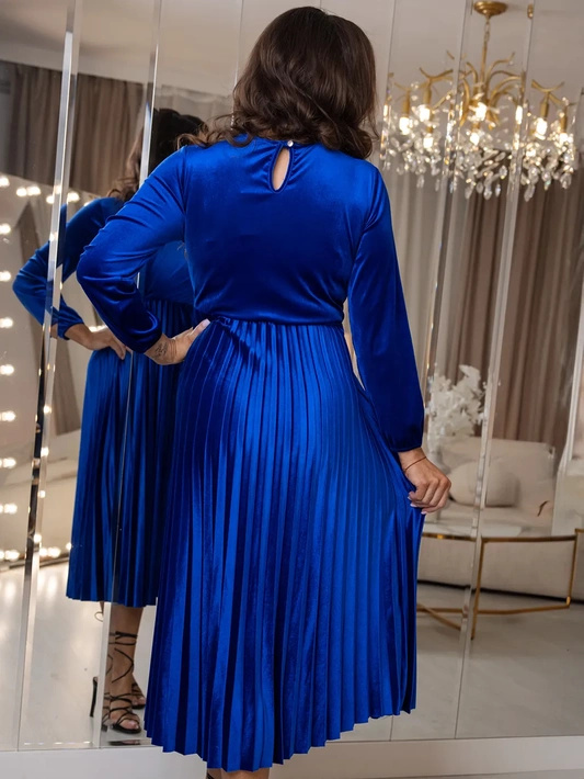 Krótka sukienka z falbanką i wiązanym dekoltem Olivia